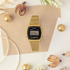 Reloj Casio Vintage LA670WGA-1DF Dorado Digital para Dama