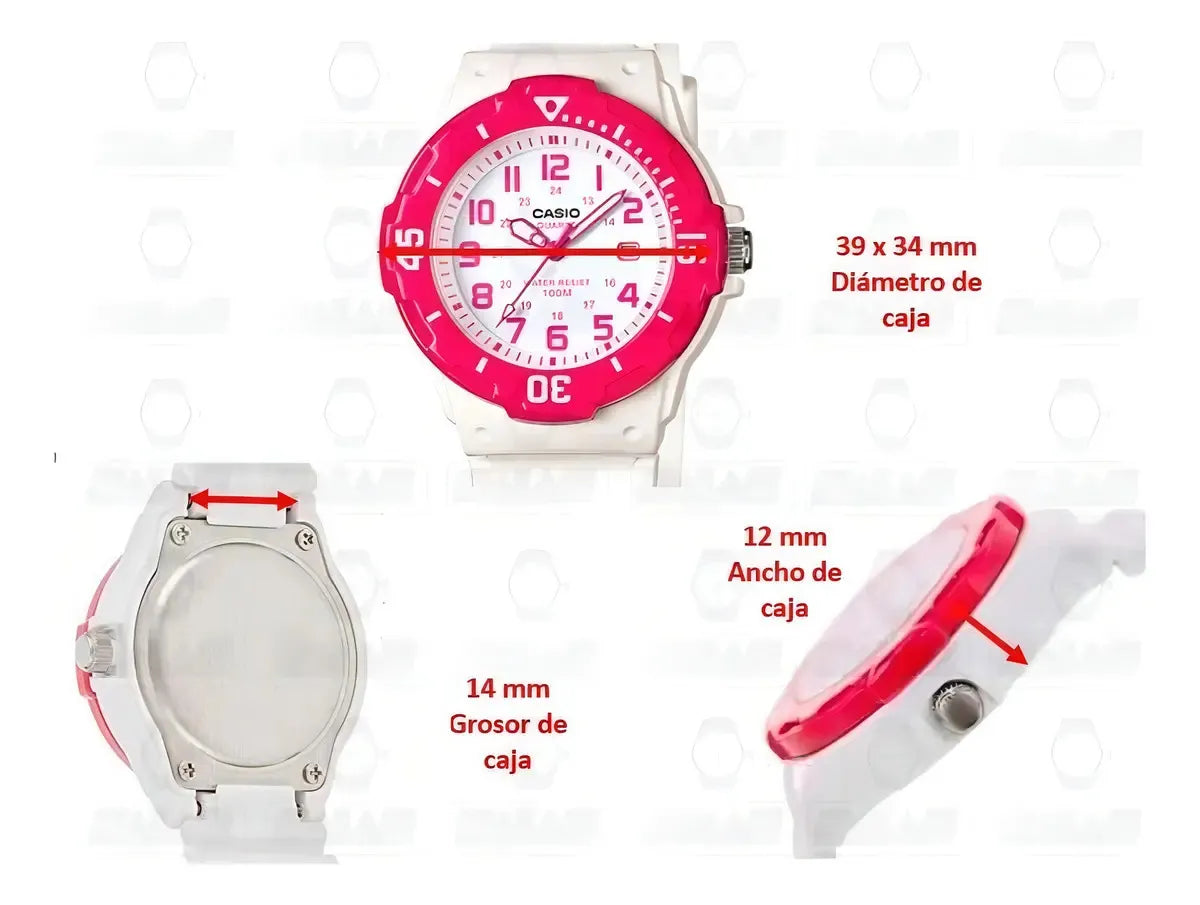 Reloj Casio LRW-200H-4BV Rosa 100M