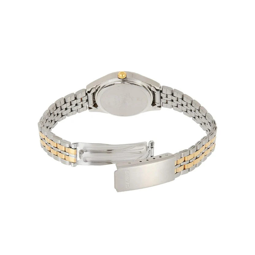Reloj Casio LTP-1129G-7ARDF Dorado Acero Inoxidable Esfera Blanca Clásico