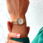 Reloj Casio LTP-1129N-7AR Dorado Acero Inoxidable Esfera Blanca Clásico