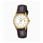 Reloj Casio LTP-1183Q-7ADF Dorado Cuero Genuino Fecha