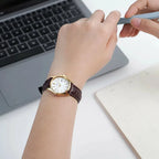 Reloj Casio LTP-1183Q-7ADF Dorado Cuero Genuino Fecha