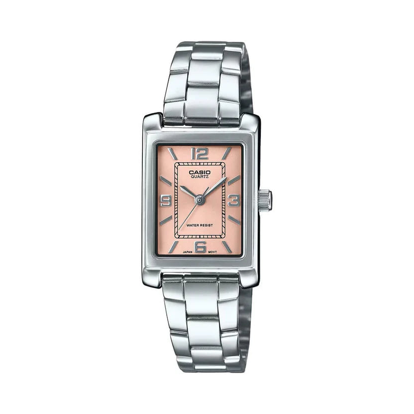 Reloj Casio LTP-1234DD-4A Mujer Acero Inoxidable Esfera Rosa 30M