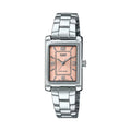 Reloj Casio LTP-1234DD-4A Mujer Acero Inoxidable Esfera Rosa 30M