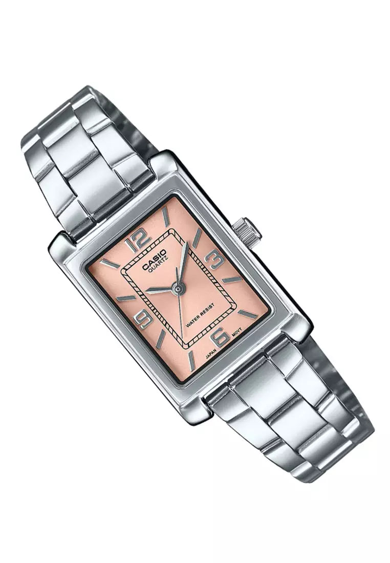 Reloj Casio LTP-1234DD-4A Mujer Acero Inoxidable Esfera Rosa 30M
