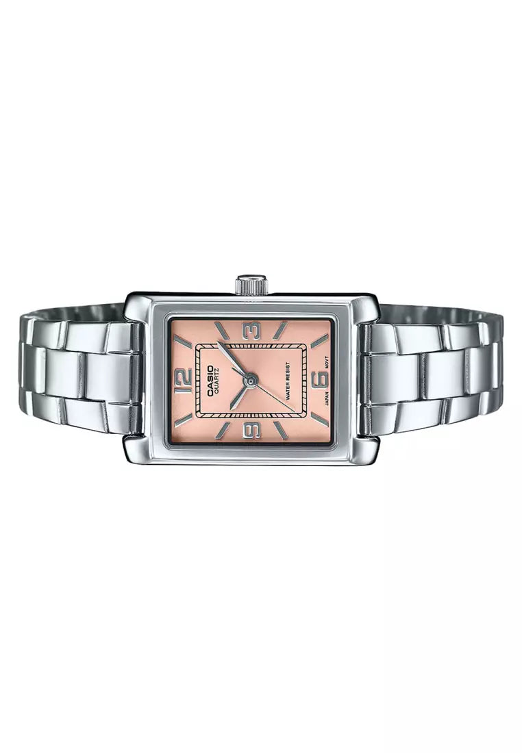 Reloj Casio LTP-1234DD-4A Mujer Acero Inoxidable Esfera Rosa 30M