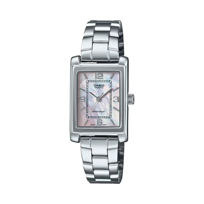 Reloj Casio LTP-1234DS-4ADF Mujer Acero Inoxidable Esfera Rosa 30M