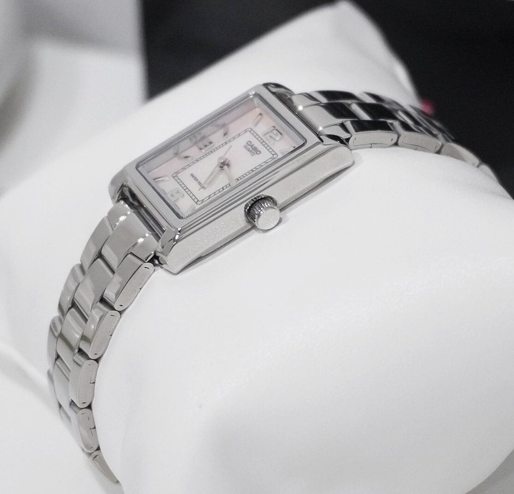 Reloj Casio LTP-1234DS-4ADF Mujer Acero Inoxidable Esfera Rosa 30M