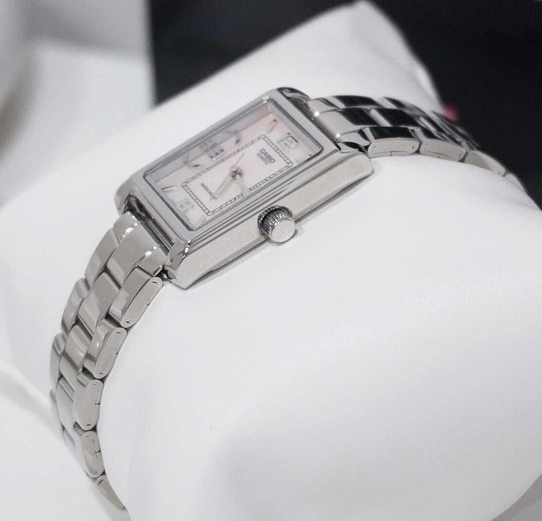 Reloj Casio LTP-1234DS-4ADF Mujer Acero Inoxidable Esfera Rosa 30M