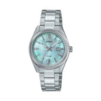 Reloj Casio LTP-1302DS-2AV Acero Inoxidable Esfera Azul Sunburst 50M