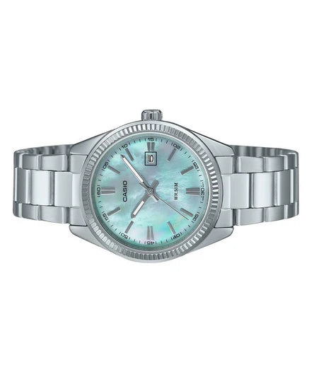 Reloj Casio LTP-1302DS-2AV Acero Inoxidable Esfera Azul Sunburst 50M