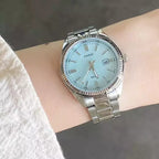 Reloj Casio LTP-1302DS-2AV Acero Inoxidable Esfera Azul Sunburst 50M