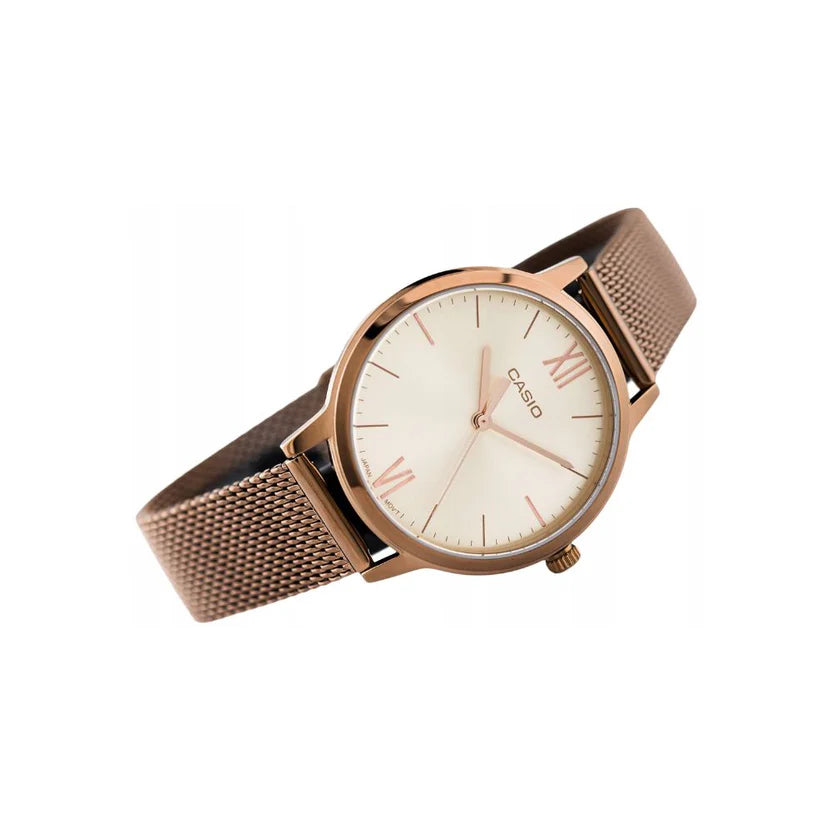 Reloj Casio LTP-E157MR-9ADF Dorado Oro Rosa Water Resistant