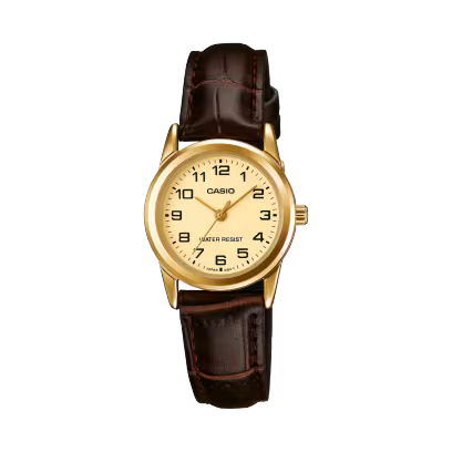 Reloj Casio LTP-V001GL-9BUDF Dorado Cuero