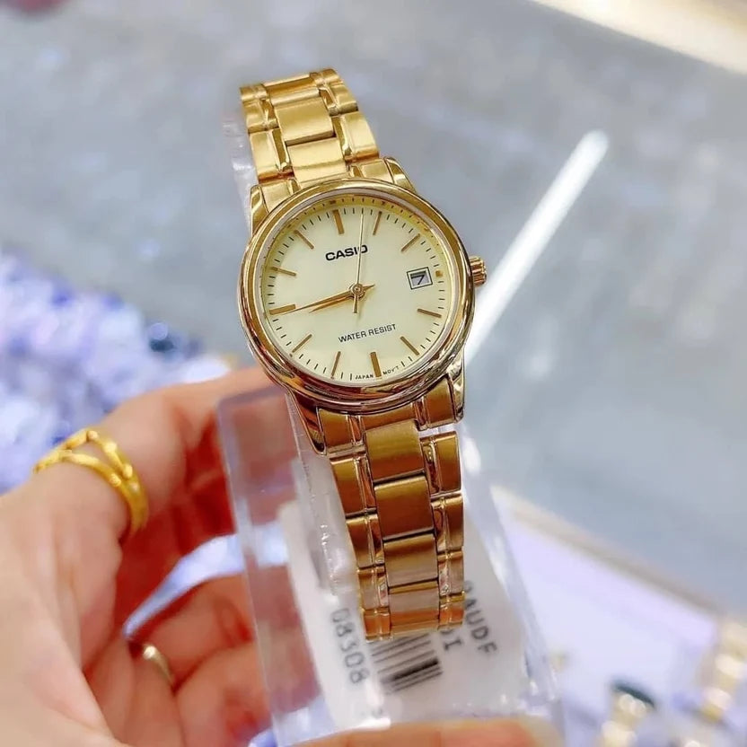 Reloj Casio LTP-V002G-9AUD Dorado Acero Inoxidable