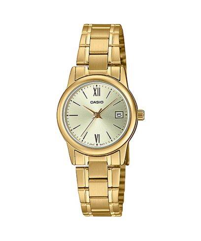 Reloj Casio LTP-V002G-9B3 Dorado Esfera Dorada Water Resistant