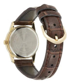 Reloj Casio LTP-V002GL-9B Dorado Cuero Marrón Water Resistant