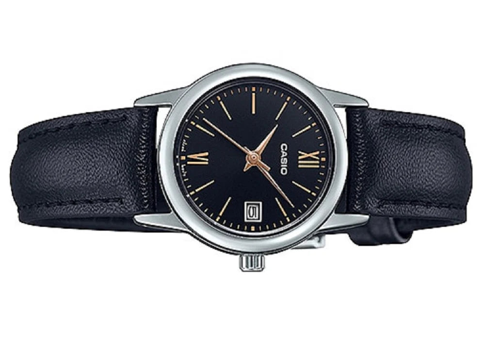 Reloj Casio LTP-V002L-1B3 Negro Cuero