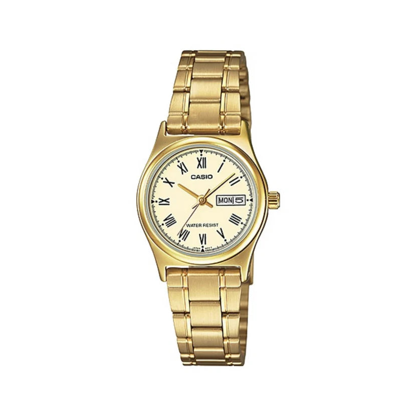 Reloj Casio LTP-V006G-9B Dorado Acero Inoxidable Fecha 30M