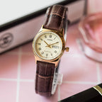 Reloj Casio LTP-V006GL-9B Dorado Cuero Marrón