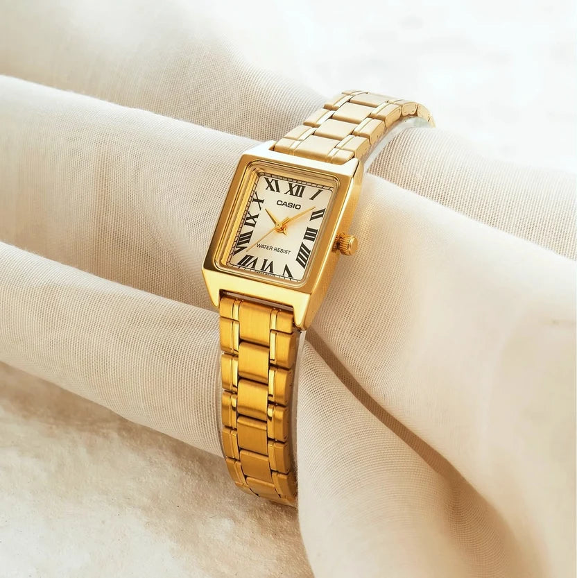 Reloj Casio LTP-V007G-9BUDF Dorado Acero Rectangular
