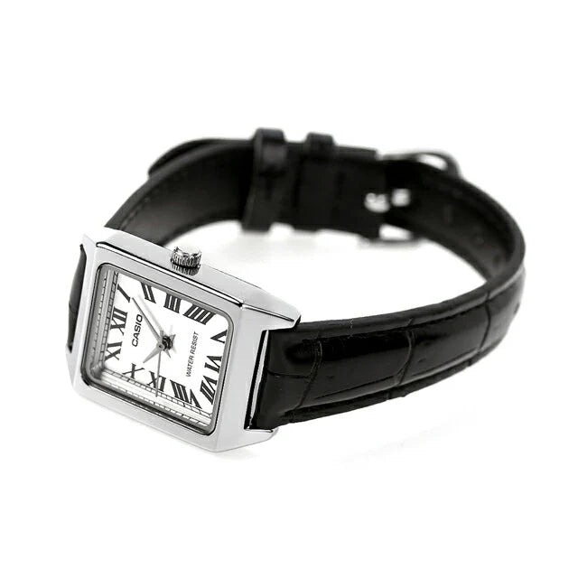 Reloj Casio LTP-V007L-7B1UDF Cuero Rectangular Cristal Mineral