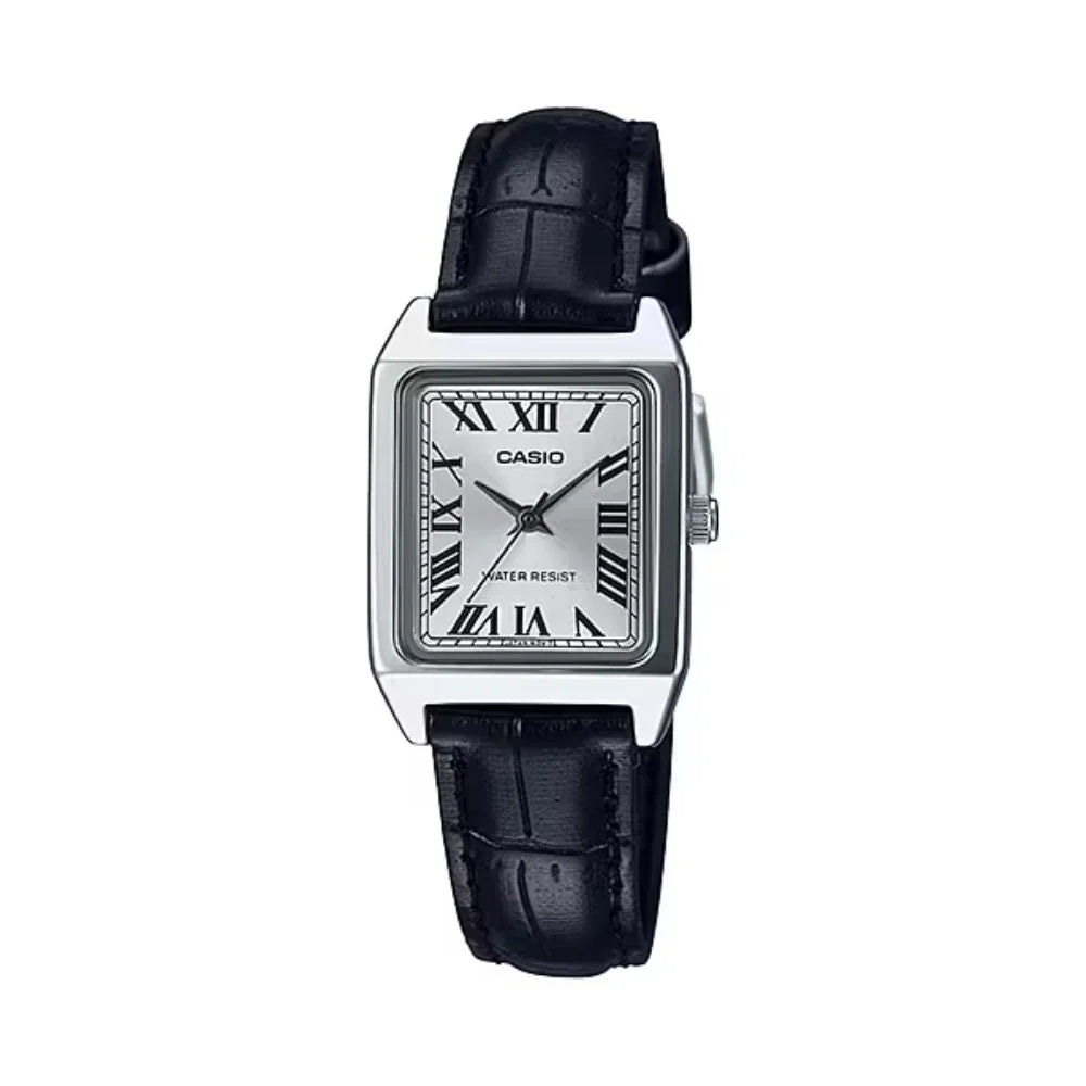 Reloj Casio LTP-V007L-7B1UDF Cuero Rectangular Cristal Mineral