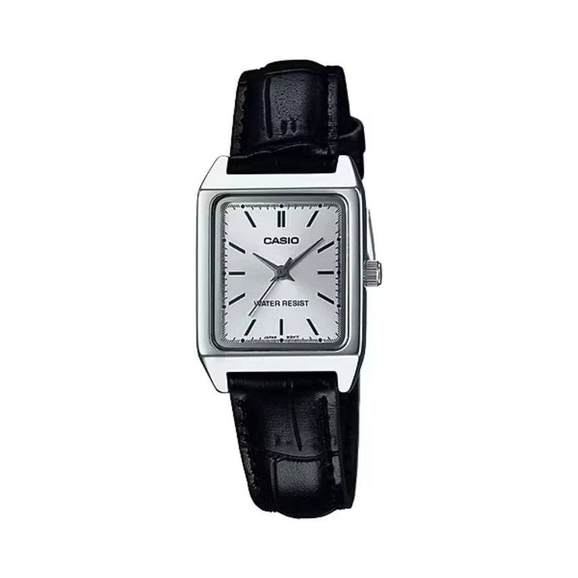 Reloj Casio LTP-V007L-7E1UDF Cuero Rectangular Cristal Mineral