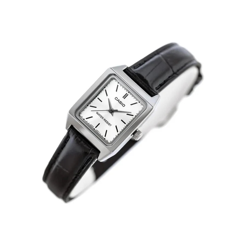 Reloj Casio LTP-V007L-7E1UDF Cuero Rectangular Cristal Mineral
