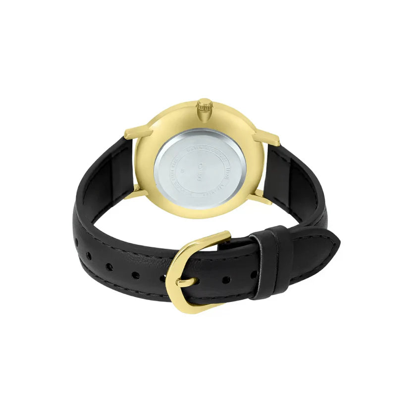 Reloj Casio LTP-VT01GL-1BUDF Negro Cuero Negro Dorado