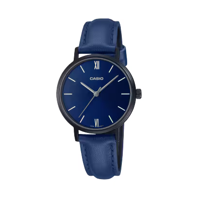 Reloj Casio LTP-VT02BL-2A Azul Cuero Azul Water Resistant