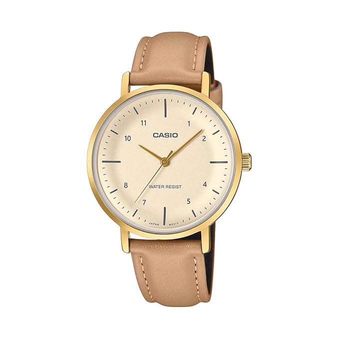 Reloj Casio LTP-VT03GL-4BDF Dorado Cuero Minimalista