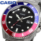 Reloj Casio MDV-107D-1A3VDF Duro Pepsi Acero Inoxidable 200M