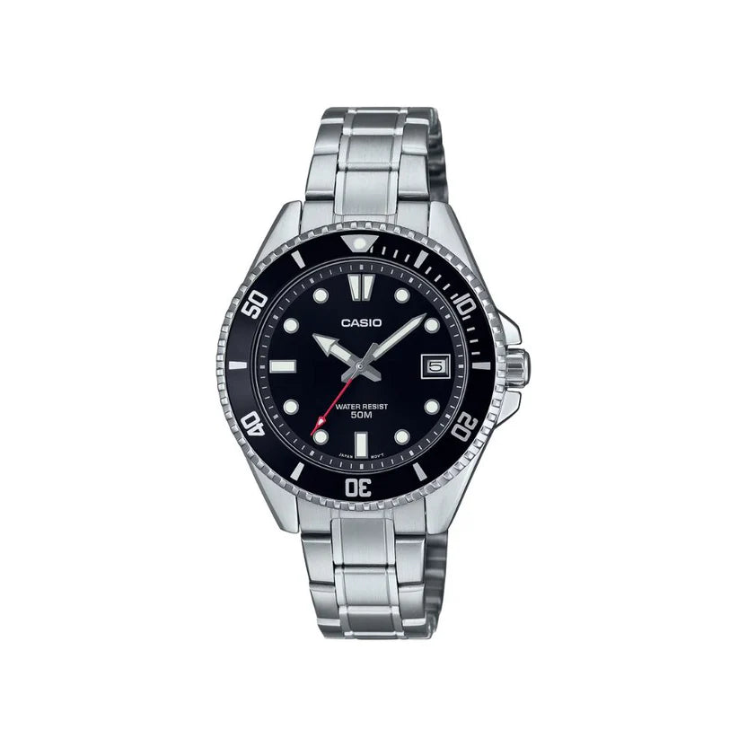 Reloj Casio MDV-10D-1A1VDF Negro Acero 50M