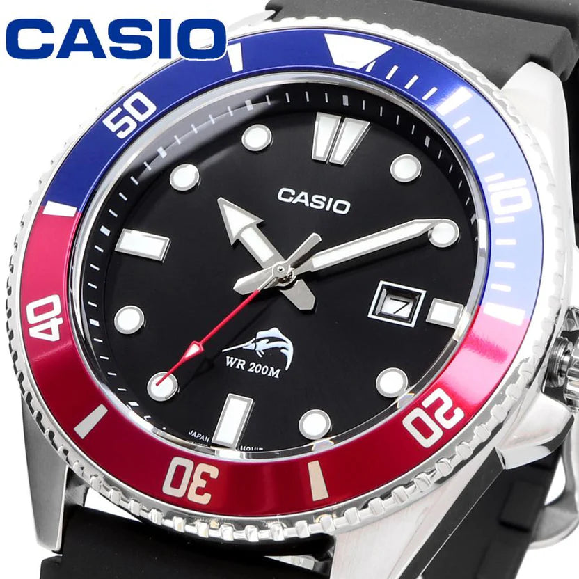 Reloj Casio MDV-106B-1A2V Duro Marlin 200M Bisel Azul Diver