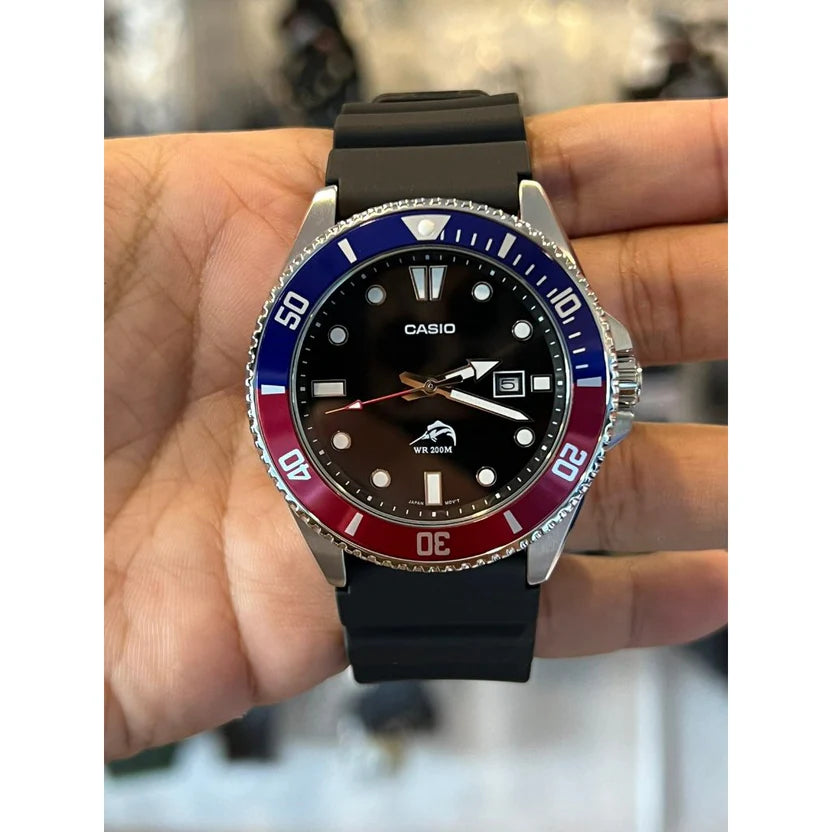 Reloj Casio MDV-106B-1A2V Duro Marlin 200M Bisel Azul Diver