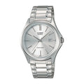 Reloj Casio MTP-1183A-7A Acero Inoxidable Esfera Blanca Clásico Elegante