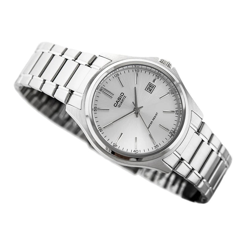 Reloj Casio MTP-1183A-7A Acero Inoxidable Esfera Blanca Clásico Elegante