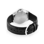 Reloj Casio MTP-1183E-7A Correa de Cuero Negro Esfera Blanca Clásico Elegante