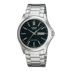 Reloj Casio MTP-1239D-1A Negro Acero Día y Fecha