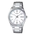 Reloj Casio MTP-1302D-7A1V Acero Inoxidable Blanco Fecha 50M