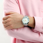 Reloj Casio MTP-1302D-7A2V Acero Inoxidable Blanco Fecha 50M
