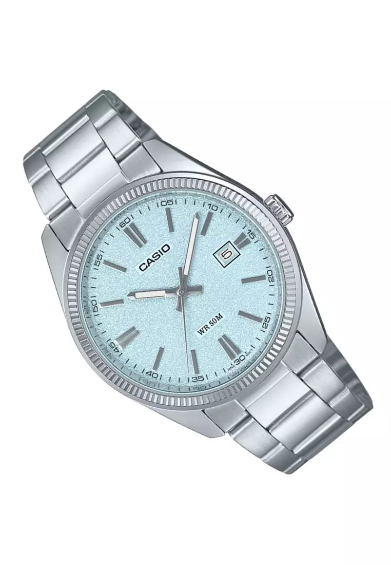 Reloj Casio MTP-1302DA-2A2V Acero Inoxidable Azul Fecha 50M