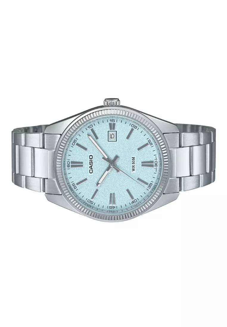 Reloj Casio MTP-1302DA-2A2V Acero Inoxidable Azul Fecha 50M
