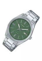 Reloj Casio MTP-1302DA-3AV Acero Inoxidable Esfera Verde Texturizada 50M