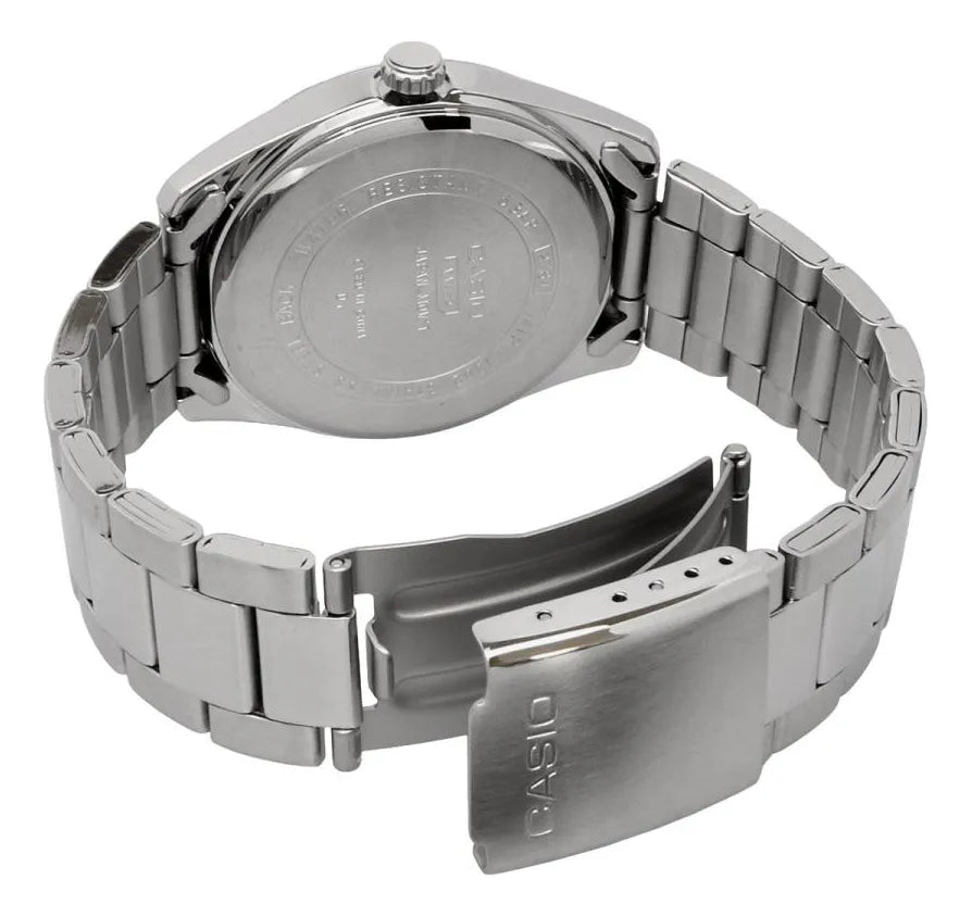 Reloj Casio MTP-1302DA-3AV Acero Inoxidable Esfera Verde Texturizada 50M