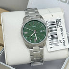Reloj Casio MTP-1302DA-3AV Acero Inoxidable Esfera Verde Texturizada 50M