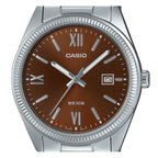 Reloj Casio MTP-1302DD-5AV Acero Inoxidable Esfera Café Sunburst 50M
