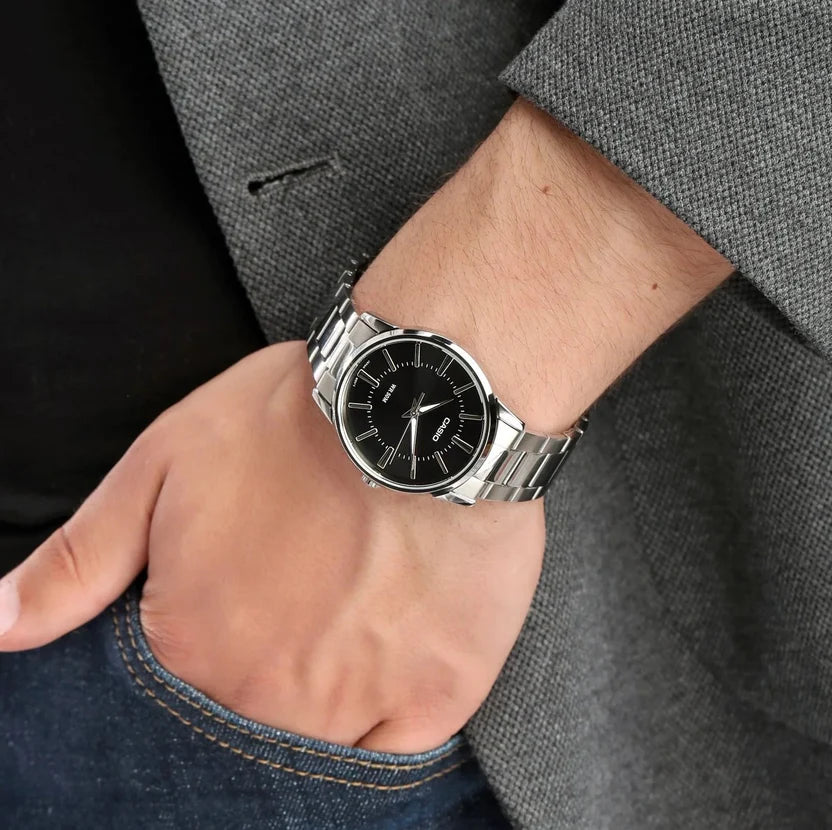 Reloj Casio MTP-1303D-1AVDF Negro Acero 50M