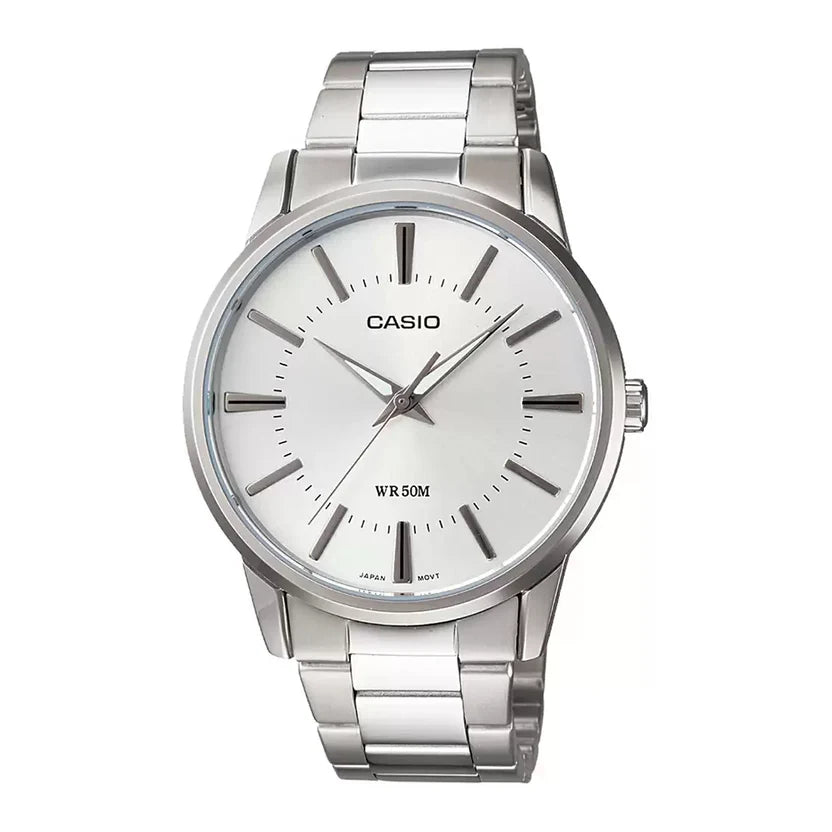 Reloj Casio MTP-1303DD-7AV Blanco Acero